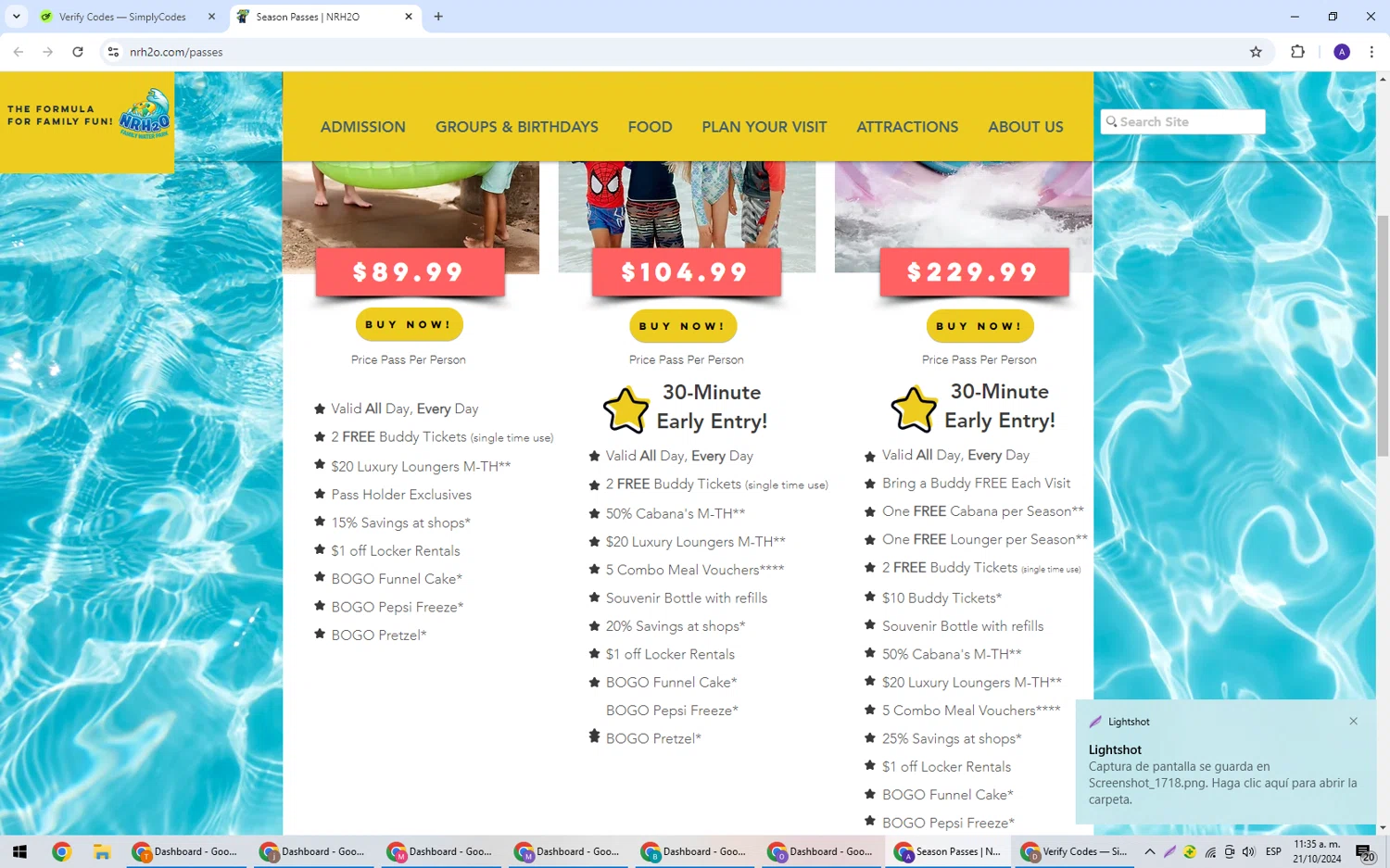 NRh2o checkout page showing NRh2o promo code box | Screenshot taken by SimplyCodes community member on Oct 21, 2024