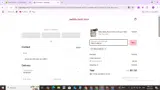 WELCOME10 coupon verification screenshot