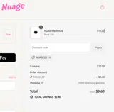 Nuage Soft Wear coupon verification screenshot