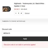 MEDIA15 coupon verification screenshot