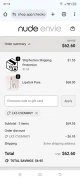 LXZ-CVEMM0Y coupon verification screenshot