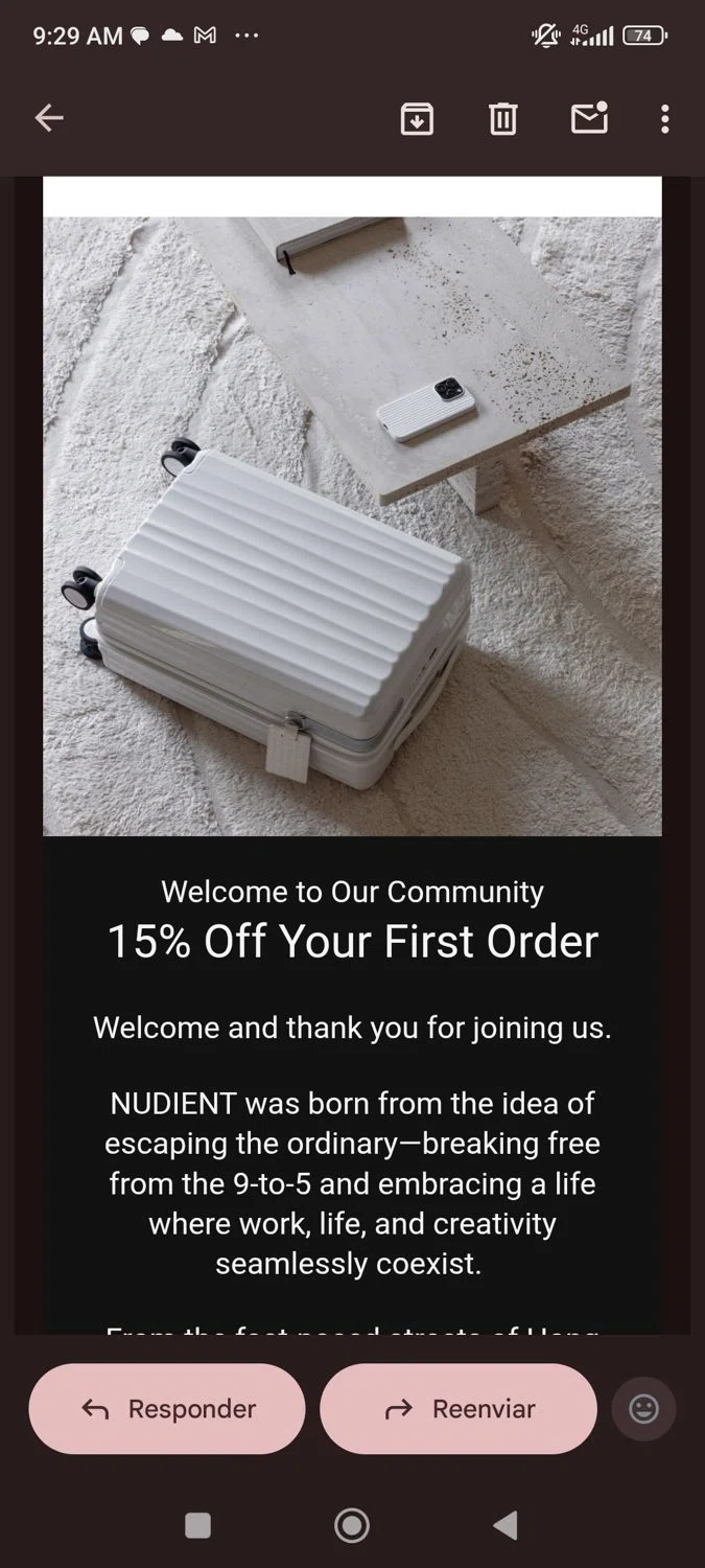 Nudient discount code screenshot showing code J4XNGJRS applied at Nudient checkout page. Uploaded by SimplyCodes community member josegarcia6 on Oct 29, 2025