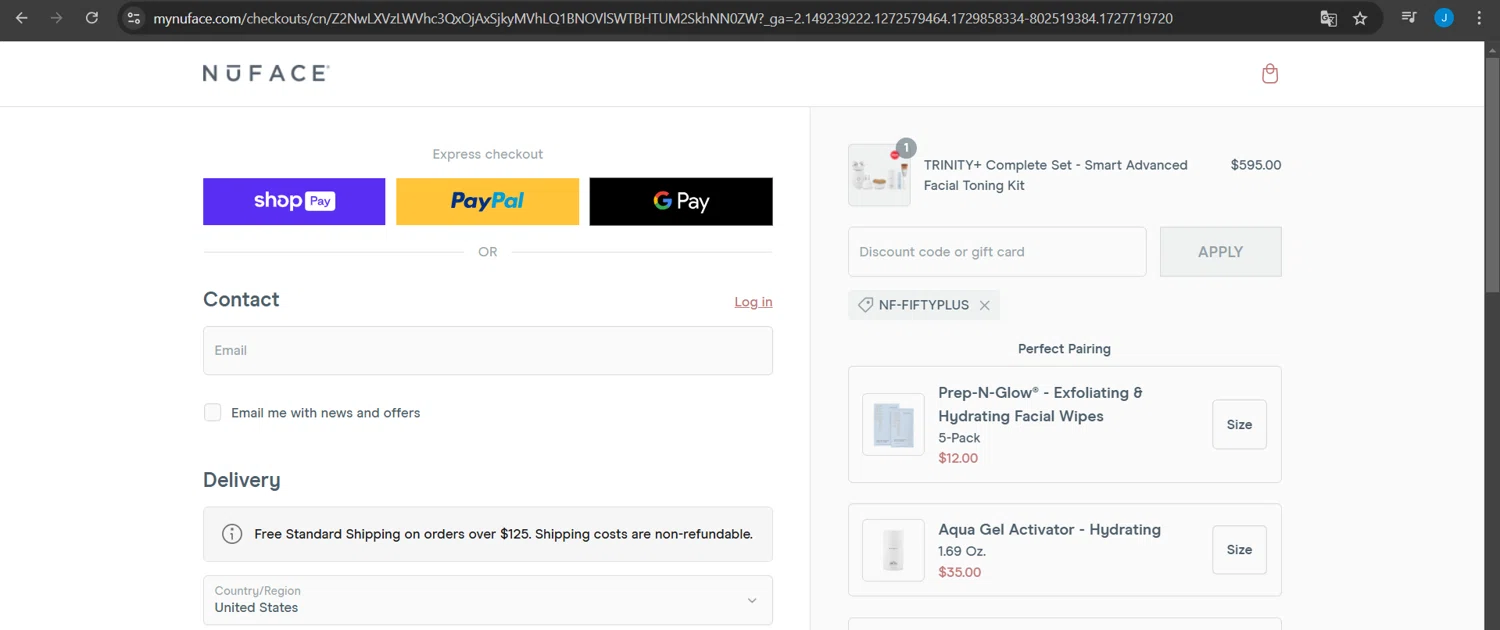 how to use Nuface coupons