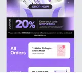 NEWYEAR20 coupon verification screenshot
