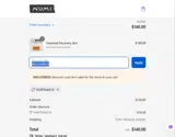 WELCOME20 coupon verification screenshot