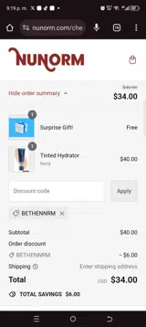 BeTheNNRM coupon verification screenshot