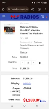 Save50 coupon verification screenshot