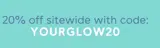 yourglow20 coupon verification screenshot
