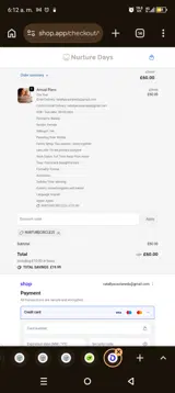 NURTURECIRCLE25 coupon verification screenshot