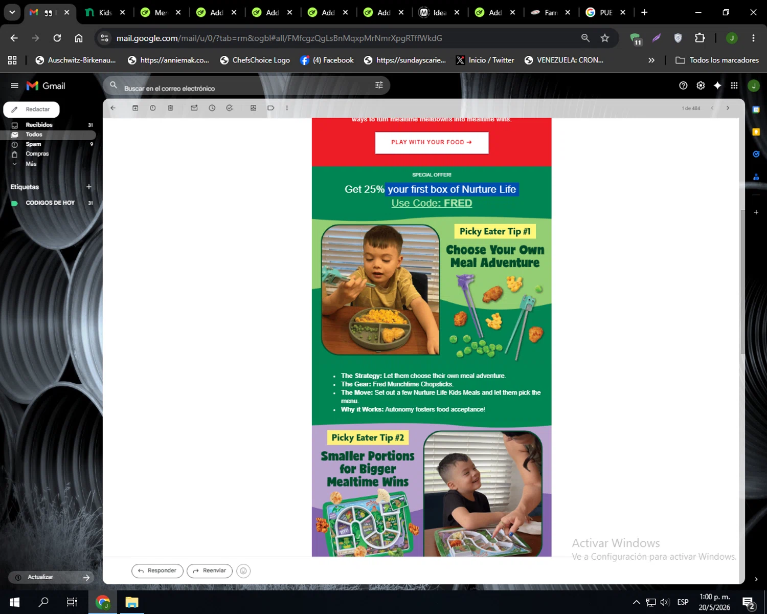 NurtureLife promo code screenshot showing code FRED applied at NurtureLife checkout page. Uploaded by SimplyCodes community member Codehunter on May 20, 2026