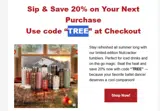 TREE coupon verification screenshot