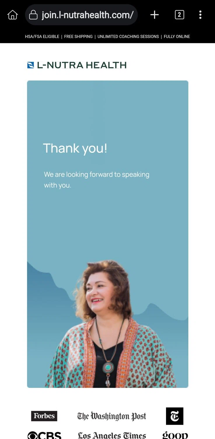 L-Nutra Health promo code screenshot showing code Metabolichealth30 applied at L-Nutra Health checkout page. Uploaded by SimplyCodes community member MightyMaestro356 on Jun 19, 2025