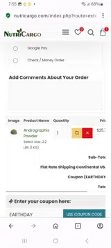 EARTHDAY coupon verification screenshot