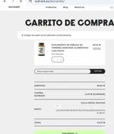 NUTRIEST coupon verification screenshot