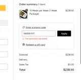Nutri Muscle Meals coupon verification screenshot