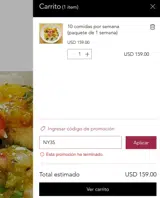 Nutri Muscle Meals coupon verification screenshot