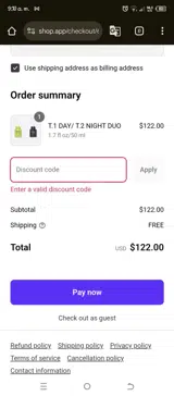 mack15 coupon verification screenshot