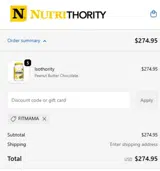 FITMAMA coupon verification screenshot