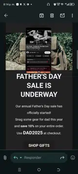 DAD2025 coupon verification screenshot