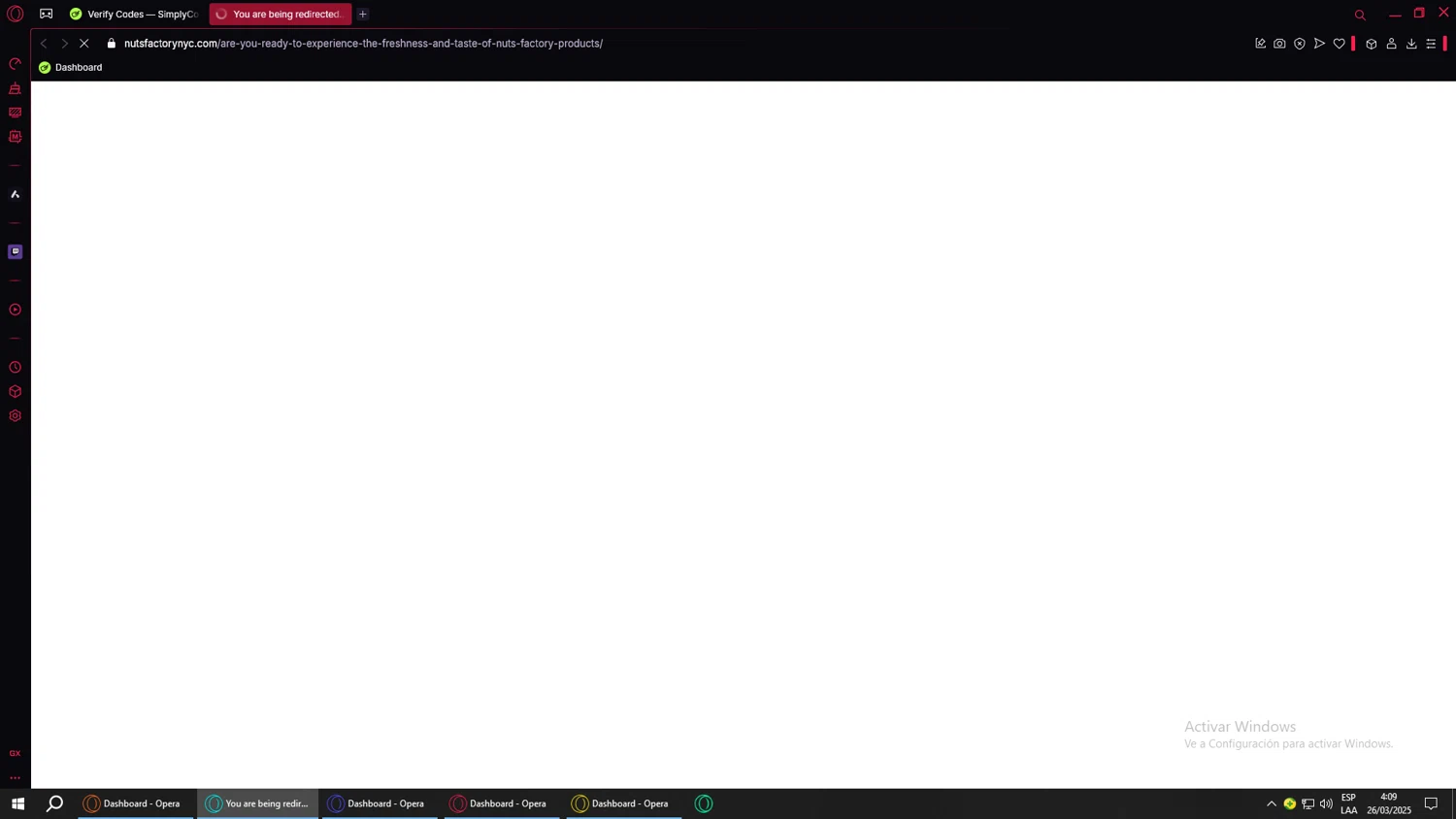 Nuts Factory promo code screenshot showing code OSHERAD applied at Nuts Factory checkout page. Uploaded by SimplyCodes community member ValueWarden4201 on Mar 26, 2025