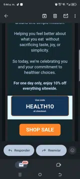 Health10 coupon verification screenshot