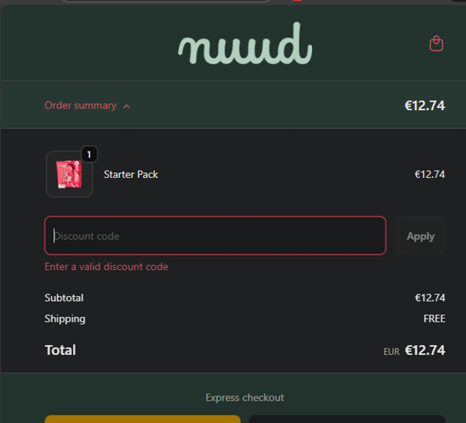 Nuud Care discount code screenshot showing code NO_JINGLE_SMELLS applied at Nuud Care checkout page. Uploaded by SimplyCodes community member edwardtoyo on Nov 24, 2025