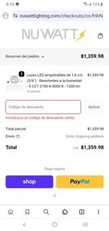 HOLIDAY25 coupon verification screenshot