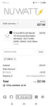 usa10 coupon verification screenshot