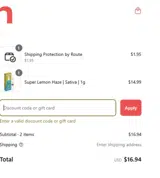 NUXSHOPPERS20 coupon verification screenshot