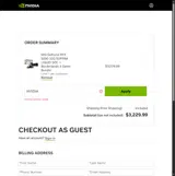 NVIDIA coupon verification screenshot