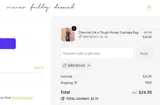 Never Fully Dressed US coupon verification screenshot