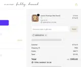 Never Fully Dressed US coupon verification screenshot