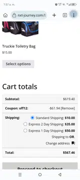 off12 coupon verification screenshot