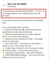 BF16NYC coupon verification screenshot