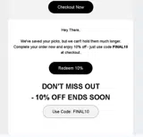 NYCMode coupon verification screenshot