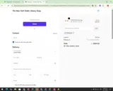NYPL Shop coupon verification screenshot