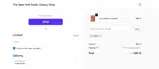 NYPL Shop coupon verification screenshot