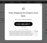 NHL24FS coupon verification screenshot