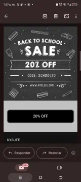 School20 coupon verification screenshot