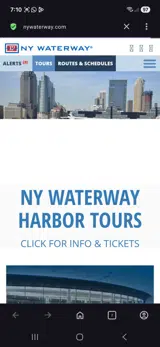 NY Waterway coupon verification screenshot