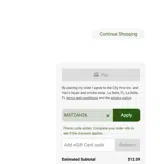 WELCOME10 coupon verification screenshot