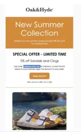 Oak & Hyde coupon verification screenshot