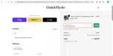 Oak & Hyde coupon verification screenshot