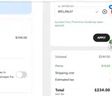 Oakley coupon verification screenshot