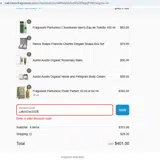 Oak Manor Fragrances coupon verification screenshot