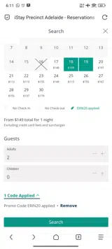 ERIN20 coupon verification screenshot