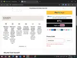 Oasis Clothing coupon verification screenshot