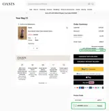 Oasis Clothing coupon verification screenshot