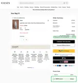 Oasis Clothing coupon verification screenshot