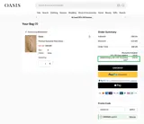 Oasis Clothing coupon verification screenshot